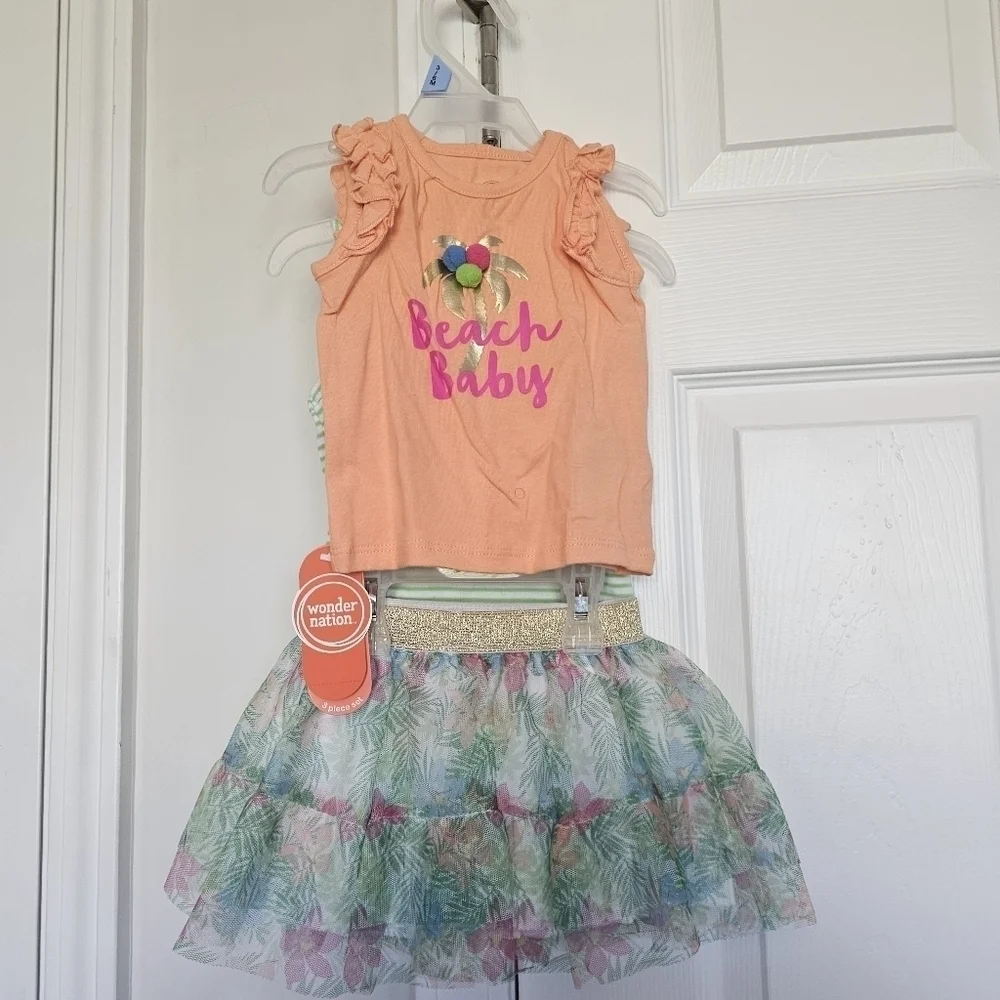 Beach Tutu for  Baby size 3 to 6 months.